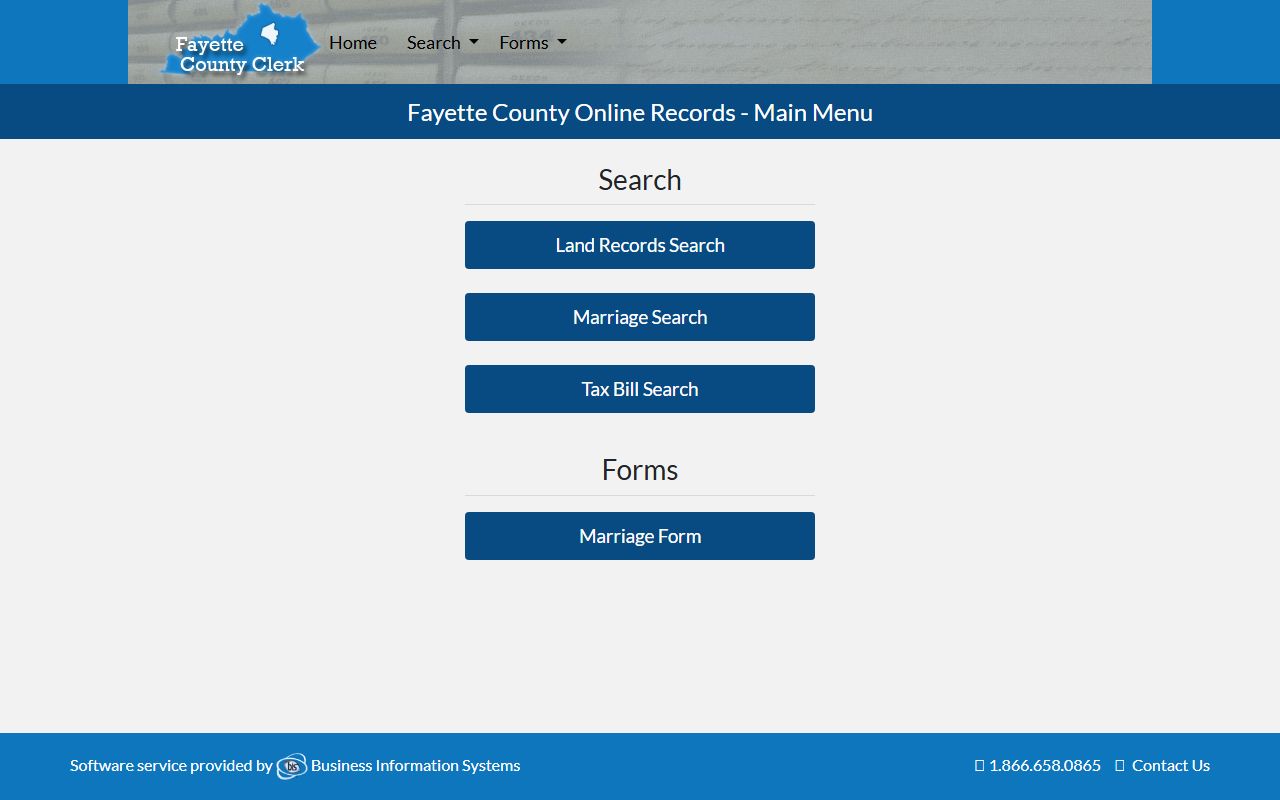 FayetteDeeds Fayette County land records and marriage search portal
