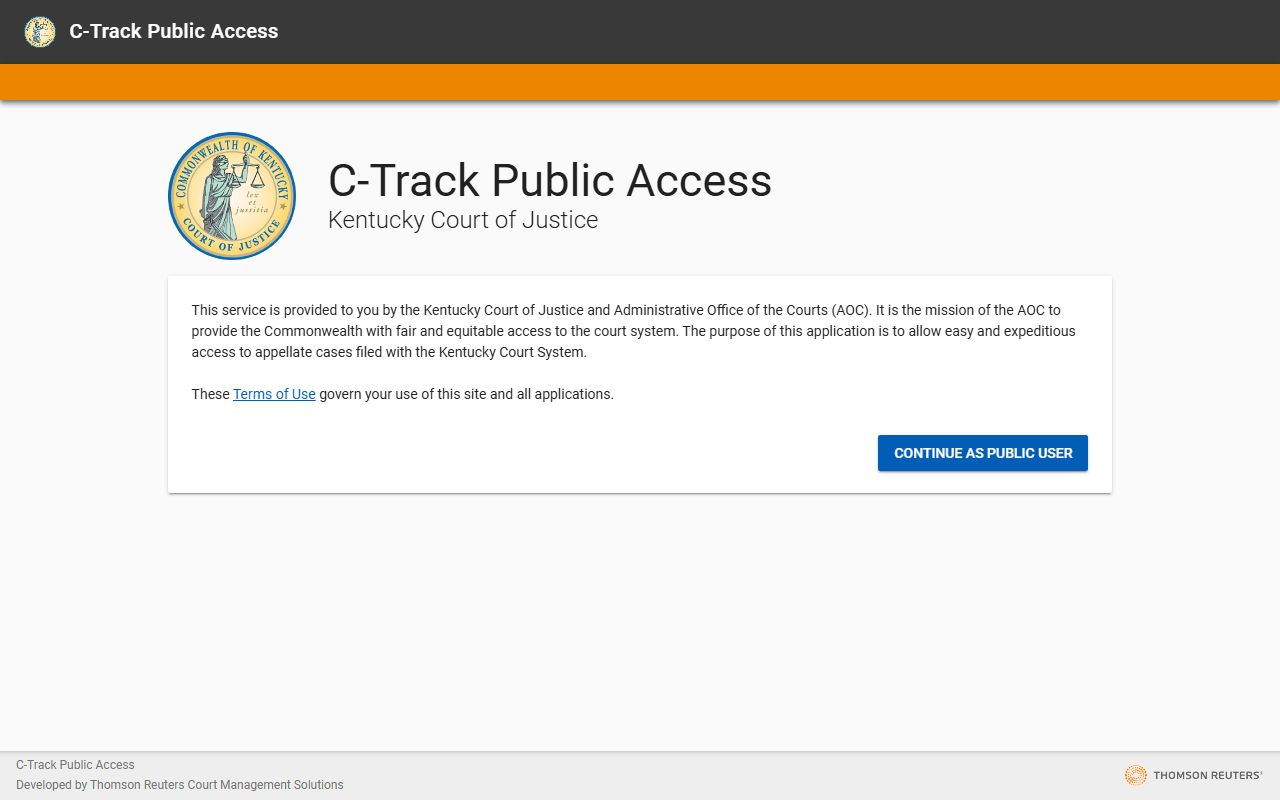 Fayette County court records appellate cases accessible through Kentucky appellate public portal